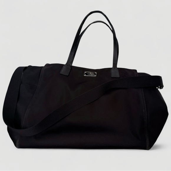 Kate Spade Chelsea Large Baby Tote Diaper Bag & Changing Pad Black, Tan Interior - Picture 2 of 16